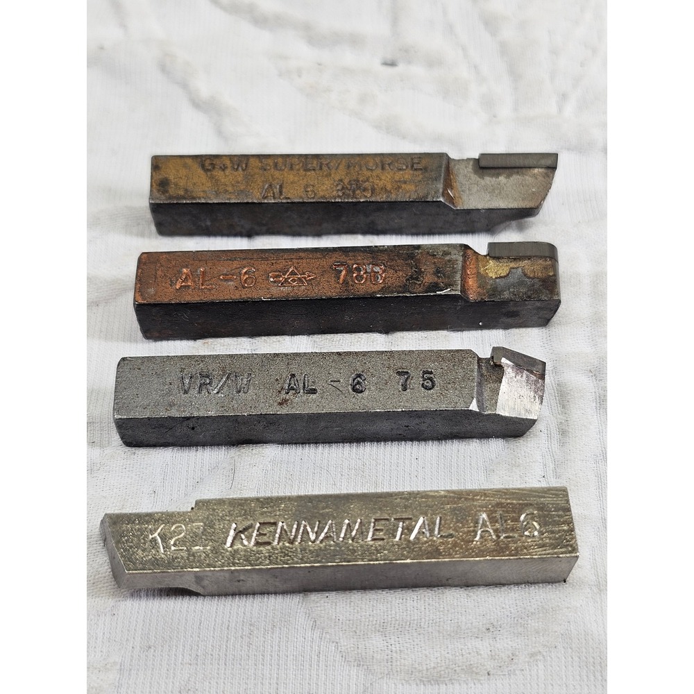 Kennametal VR/Wesson Lathe Turning Bits AL-6 Mixed Lot 4pc‎  K27 75 78b 370 #4
